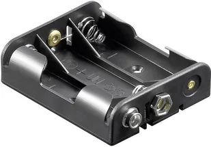 Goobay Koszyk na baterie 3x AA ze złączem 6F22 11984 - Inne akcesoria elektryczne - miniaturka - grafika 2