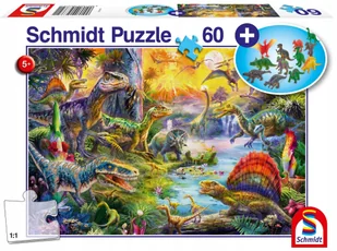 Schmidt Puzzle 60 el. Dinozaury + zestaw figurek - Puzzle - miniaturka - grafika 3