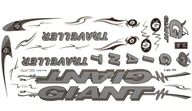 Akcesoria rowerowe - Giant Naklejka KR4 - srebrna zestaw (N0079) - miniaturka - grafika 1