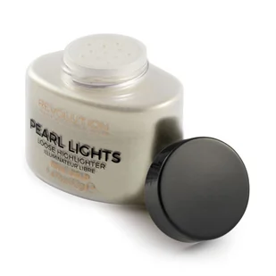 Revolution Makeup Makeup Revolution Puder rozświetlający Pearl Lights Loose Highlighter True Gold 25g - Rozświetlacze do twarzy i ciała - miniaturka - grafika 2