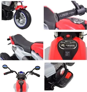 Import SUPER-TOYS NAJNOWSZY WIELKI MOTOR BQ-8188-FLASHING CZERWONY - Pojazdy elektryczne dla dzieci - miniaturka - grafika 27