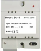 Akcesoria do domofonów i wideodomofonów - Vidos Zasilacz systemowy DUO P24/18 - miniaturka - grafika 1