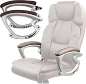 Fotele i krzesła biurowe - Sofotel Podłokietniki do fotela 227 brązowe 2509 - miniaturka - grafika 1