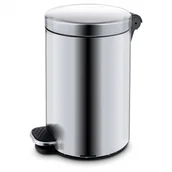 Kosze na śmieci - ALDA Kosz na pedał 30l, płynne zamykanie, nierdzewny matowy 384089 - miniaturka - grafika 1