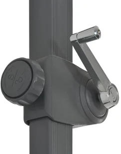 vidaXL Parasol ogrodowy z przenośną podstawą, taupe - Parasole ogrodowe - miniaturka - grafika 7