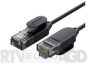 Ugreen Kabel sieciowy UGREEN NW122 Ethernet RJ45 Cat.6A UTP 1.5m czarny UGR388BLK - Kable miedziane - miniaturka - grafika 2