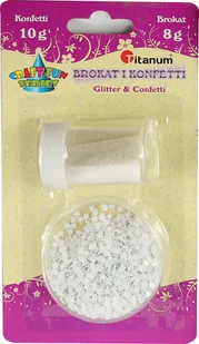 TITANUM Brokat TITANUM kpl. + konfetti biały 307633 - Pasmanteria - miniaturka - grafika 2