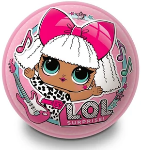 Piłka gumowa 230 mm L.o.l Surprise różowa - Zabawki i gry sportowe - miniaturka - grafika 6