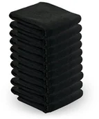 Ręczniki - ACTIVESHOP RĘCZNIK Z MICROFIBRY 73X40CM 10SZT CZARNY AS_104130 - miniaturka - grafika 1