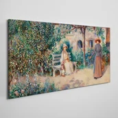 Obrazy i zdjęcia - PL Coloray Obraz na Płótnie Drzewa Domy Kobiety 140x70cm - miniaturka - grafika 1