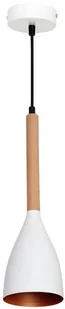 Lampa wisząca Muza 1 x 60 W E27 biała/złota 9106 - Lampy sufitowe - miniaturka - grafika 7