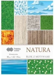 Blok z motywami Natura A4/15ark HAPPY COLOR - Szkolne artykuły papiernicze - miniaturka - grafika 2