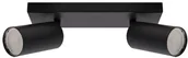 Lampy sufitowe - Ideus Plafon LAMPA sufitowa MANAM 03764 regulowana OPRAWA metalowe tuby reflektorki na listwie okrągłe czarne 03764 - miniaturka - grafika 1