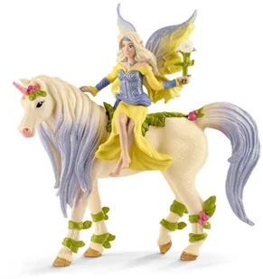 SCHLEICH Figurka Wróżka Sera z kwiecistym jednorożcem - Figurki dla dzieci - miniaturka - grafika 2
