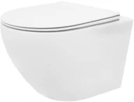 Miski WC - Rea Misa WC podwieszana Carlo Mini Rimless Flat - miniaturka - grafika 1