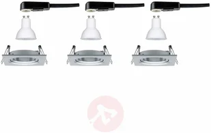 Paulmann Spot Nova 3 szt. kanciasta, aluminiowa - Oprawy, klosze i abażury - miniaturka - grafika 2