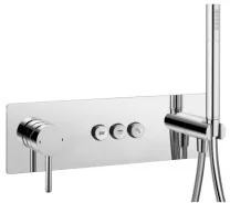 Omnires Bateria podtynkowa 3 wyjściowa Y1237/1 GC GoClick Y1237/1 GC - Zestawy prysznicowe - miniaturka - grafika 4