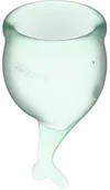 Kosmetyki do higieny intymnej - Satisyfer Zestaw kubeczków menstruacyjnych Satisfyer Feel Secure Menstrual Jasny zielony - miniaturka - grafika 1