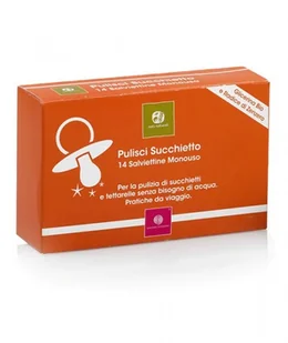 40 Settimane Quaranta Settimane - Jednorazowe chusteczki odkażające do smoczka 14 szt, Quaranta Settimane QS0240006 - Akcesoria do smoczków - miniaturka - grafika 2