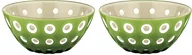 Miski i półmiski - Guzzini Miseczki na przekąski Le Murrine 12,5 cm zielono-beżowe 2 szt. 279412159 - miniaturka - grafika 1