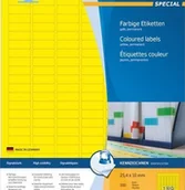 Papier do drukarek - Herma Kolorowe etykiety A4 25,4 x 10 mm żółty trwała przyczepność 4237 4237 - miniaturka - grafika 1