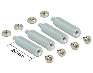 Delock Dystanse metalowe RASPBERRY PI do kart rozszerzeń 4szt + śruby + nakrętki (18211) - Tuning komputera - akcesoria - miniaturka - grafika 3