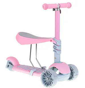 LED Hulajnoga Trójkołowa 3w1 Siedzisko Balansowa - Hulajnogi - miniaturka - grafika 3