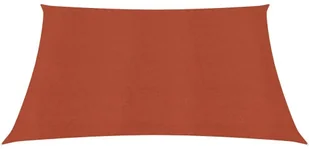 vidaXL Żagiel przeciwsłoneczny, 160 g/m, terakotowy, 4x4 m, HDPE vidaXL - Parasole ogrodowe - miniaturka - grafika 4