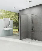 Ścianki i drzwi prysznicowe - Ravak Walk In Wall Kabina prysznicowa prostokątna 100x200 cm z powłoką AntiCalc profile aluminium szkło przezroczyste GW9WA0C00Z1 - miniaturka - grafika 1