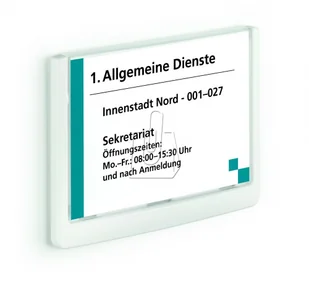 Durable Tabliczka informacyjna Click Sign Durable 149mm x 105,5mm granatowa 486107 - Numery na dom - miniaturka - grafika 18