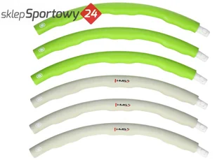 HMS HULA HOP 100CM SKŁADANY ZIEL-SZAR - Pozostały sprzęt i akcesoria do ćwiczeń - miniaturka - grafika 9