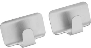 Fackelmann Haczyki inox samoprzylepne 2 szt. 61281 - Wieszaki łazienkowe - miniaturka - grafika 2