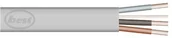 Przewody elektryczne - Conotech Opakowanie Bulk Hardware bh01535 1,5 MM 1 m, ziemi i 3 Core szary (1) - miniaturka - grafika 1