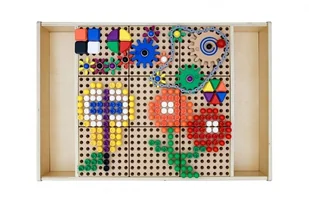 Masterkidz MASTERKIDZ Drewniany Stół Edukacyjny Stolik Top STEM WALL ME20925 - Zabawki interaktywne dla dzieci - miniaturka - grafika 5