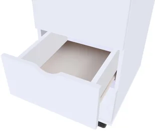 vidaXL Szafka z szufladami, 33 x 45 x 60 cm, biała - Komody - miniaturka - grafika 5