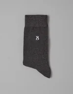 Skarpetki męskie - Borgio skarpety stretch cotton szare - miniaturka - grafika 1