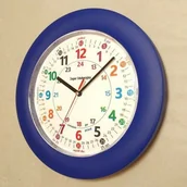 Wyposażenie pokoiku dziecięcego - Atrix Zegar edukacyjny do nauki odczytu czasu /niebieski ATE820BLNC - miniaturka - grafika 1