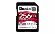 Karty pamięci - Kingston Karta pamięci SD 256GB Canvas React Plus 300/260 UHS-II U3 SDR2/256GB - miniaturka - grafika 1