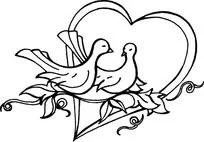 Aladine Stempel, serce z gołębiami - Zabawki kreatywne - miniaturka - grafika 3