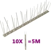 Zwalczanie i odstraszanie szkodników - vidaXL Kolce przeciw ptakom 5 rzędów stal nierdzewna 10 szt. 5 m 149132 - miniaturka - grafika 1