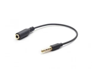 Kabel stereo GEMBIRD 3.5 mm miniJack M - 3.5 mm miniJack F, 0.18 m - Kable - miniaturka - grafika 3