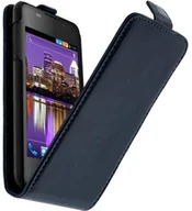 Etui i futerały do telefonów - Mocca Design Mocca Design ERUC01 imitacja - skórzane etui z klapką do Ucall Austin Blue ERUC01 BLEU - miniaturka - grafika 1