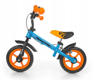 Rowerek biegowy Dragon z hamulcem blue-orange - Rowerki biegowe - miniaturka - grafika 12