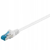 Patchcordy - Kabel Lan Patchcord Cat 6A S/ftp biały 20m - miniaturka - grafika 1