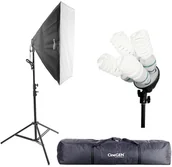 Inne akcesoria studyjne - CineGEN Lampa światła stałego SOFTBOX 60X60 4x 65W 230cm + torba CGSS-66682 - miniaturka - grafika 1