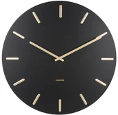 Zegary - Karlsson Zegar ścienny Charm black with gold battons by (KA5716BK) - miniaturka - grafika 1