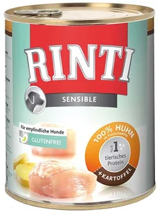 Rinti Sensible kurczak i ziemniaki 24x800g - Mokra karma dla psów Rinti Sensible kurczak i ziemniaki 24x800g - Mokra karma dla psów - miniaturka - grafika 3