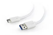 Kable USB - Gembird Kabel USB 3.0 AM USB 3.1 Type-C M 0.1m CCP-USB3-AMCM-W-0.1M - miniaturka - grafika 1