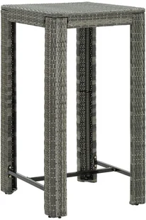 vidaXL 3-cz zestaw mebli barowych z poduszkami rattan PE szary 3094779 - Pozostałe meble ogrodowe - miniaturka - grafika 7