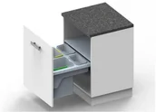 Kosze na śmieci - Teka Sortownik odpadów VIVO SOFT 60 cuadro VS S2385-1 - miniaturka - grafika 1